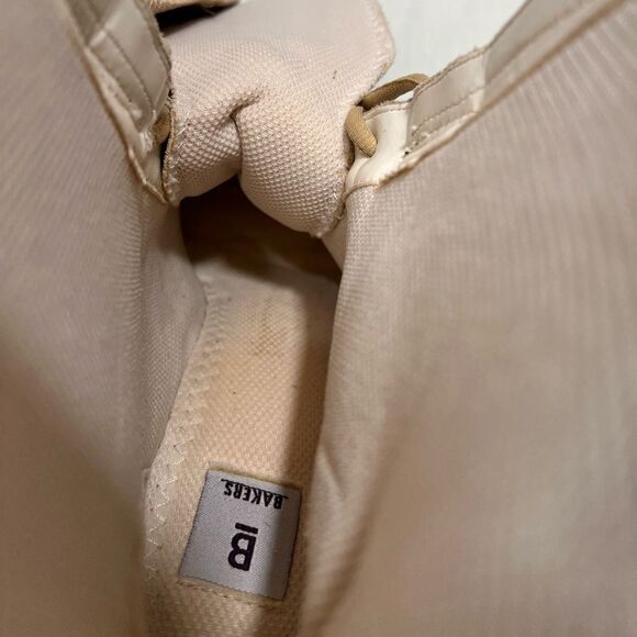 Baker’s Y2K Suede Nylon High Heel Ankle Boots Stylish Beige and Brown Size 8 1/2 - Picture 13 of 14